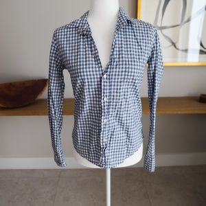 Frank & Eileen Men's Blue And White Check Button Down Shirt